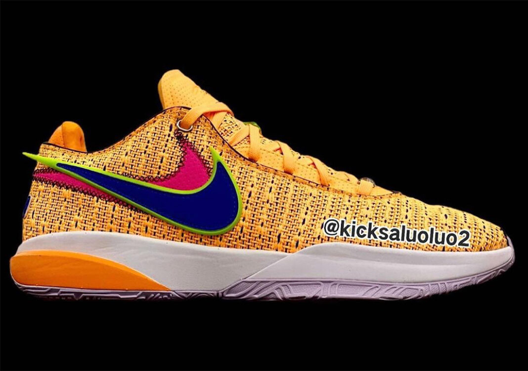 初见。Nike LeBron 20 “Laser Orange”