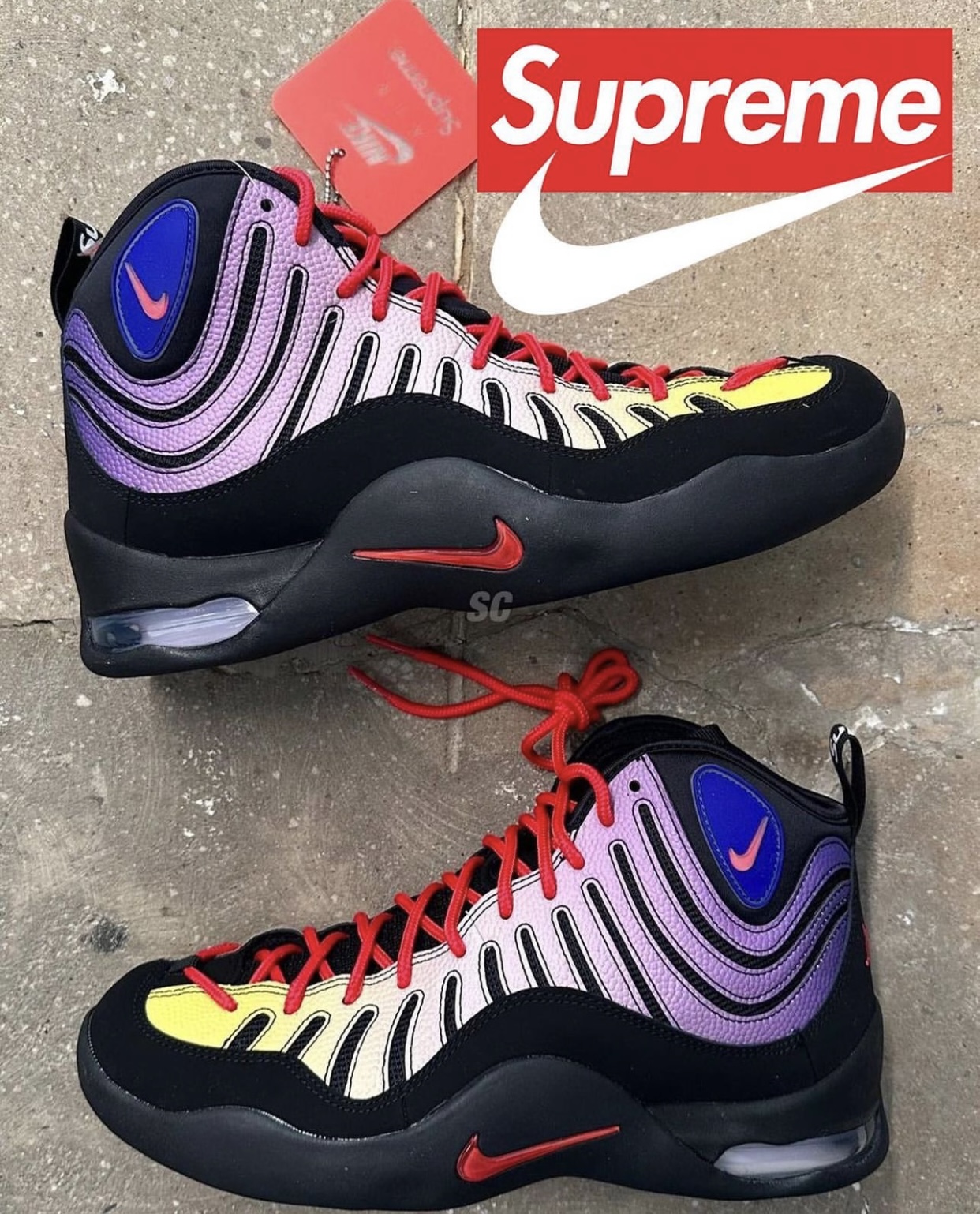 Supreme Nike Air Bakin Black Multi DX3292-001