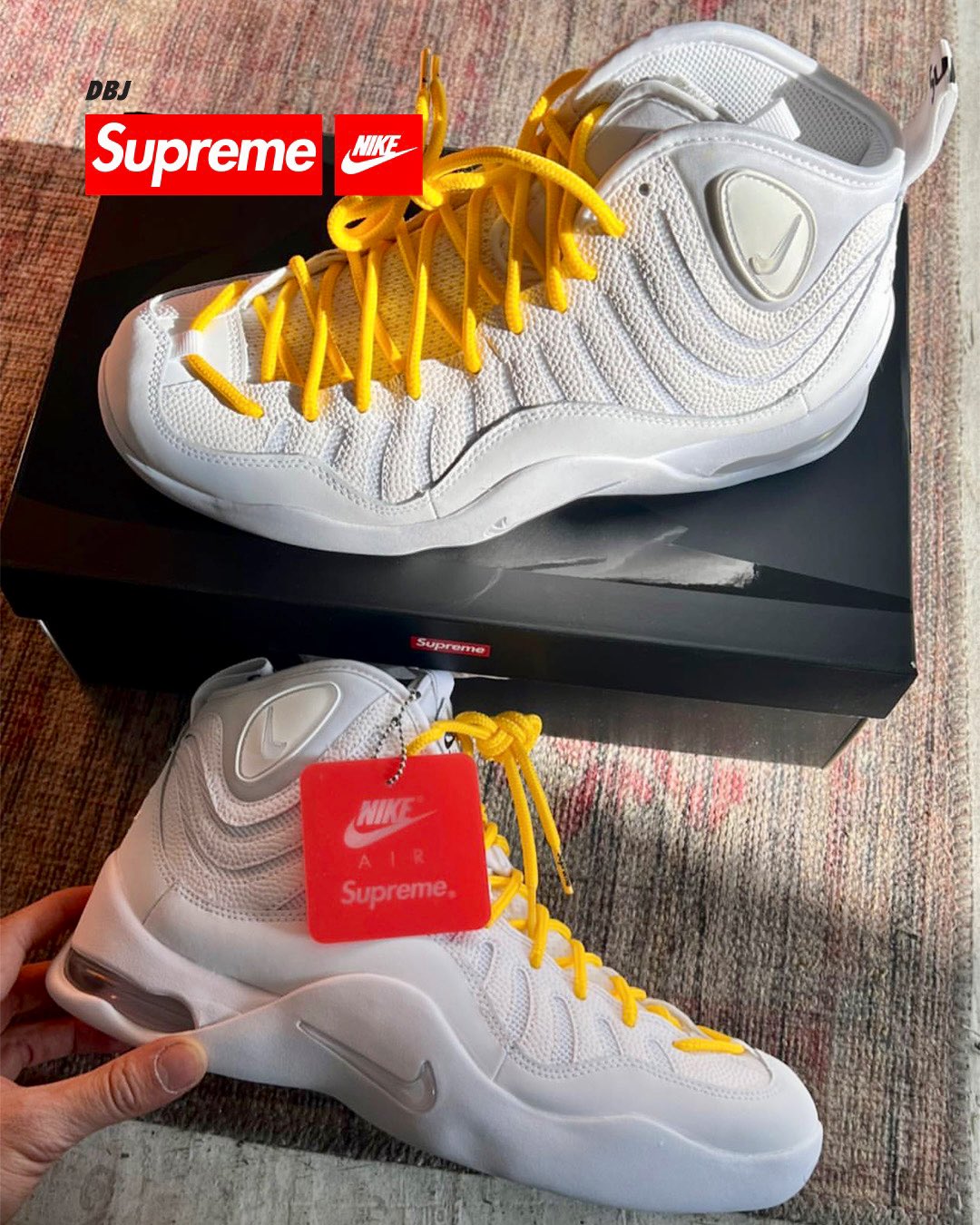 Supreme Nike Air Bakin White DX3292-100 Release Date