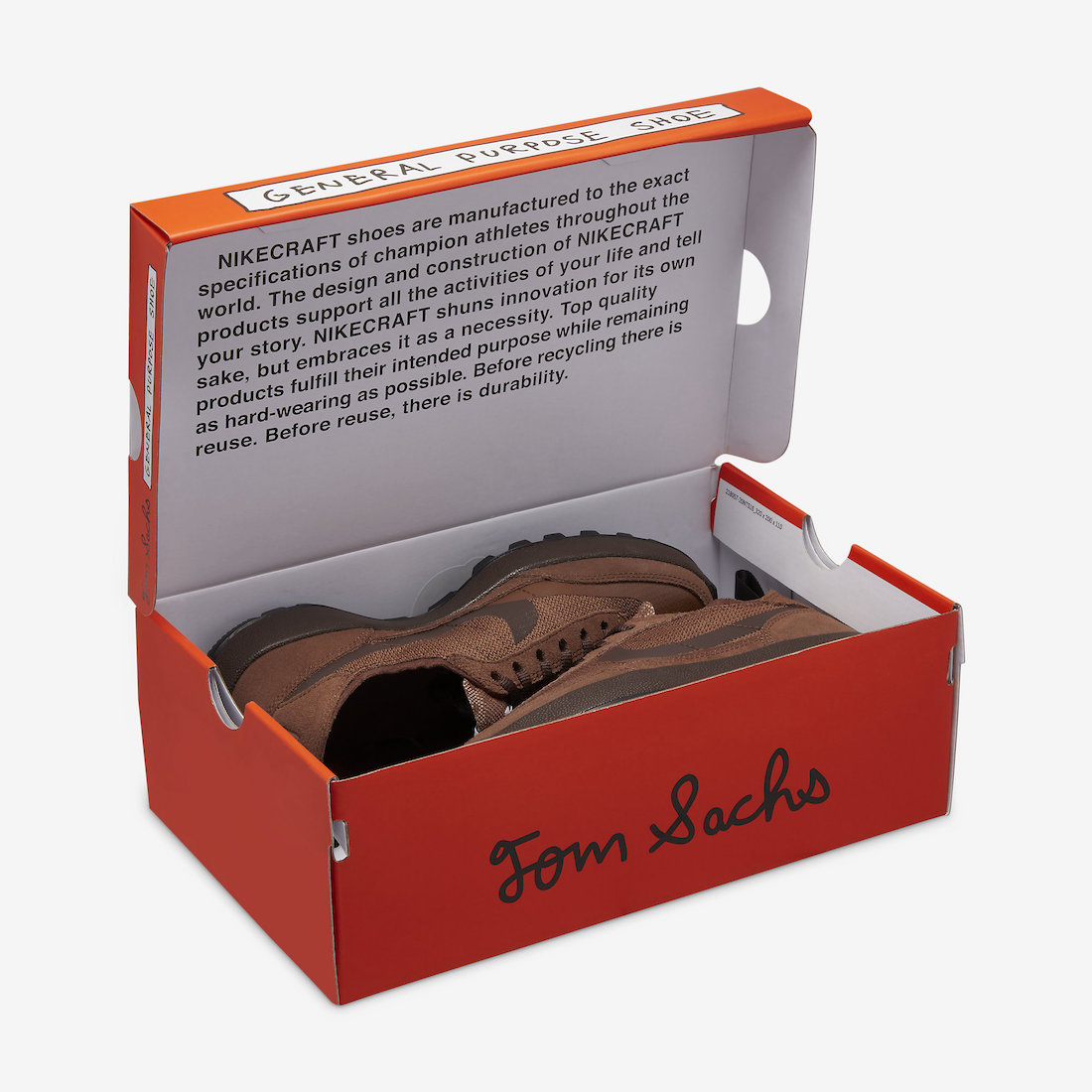 Tom Sachs, Tom Sacahs, Nike General Purpose Shoe, NIKE