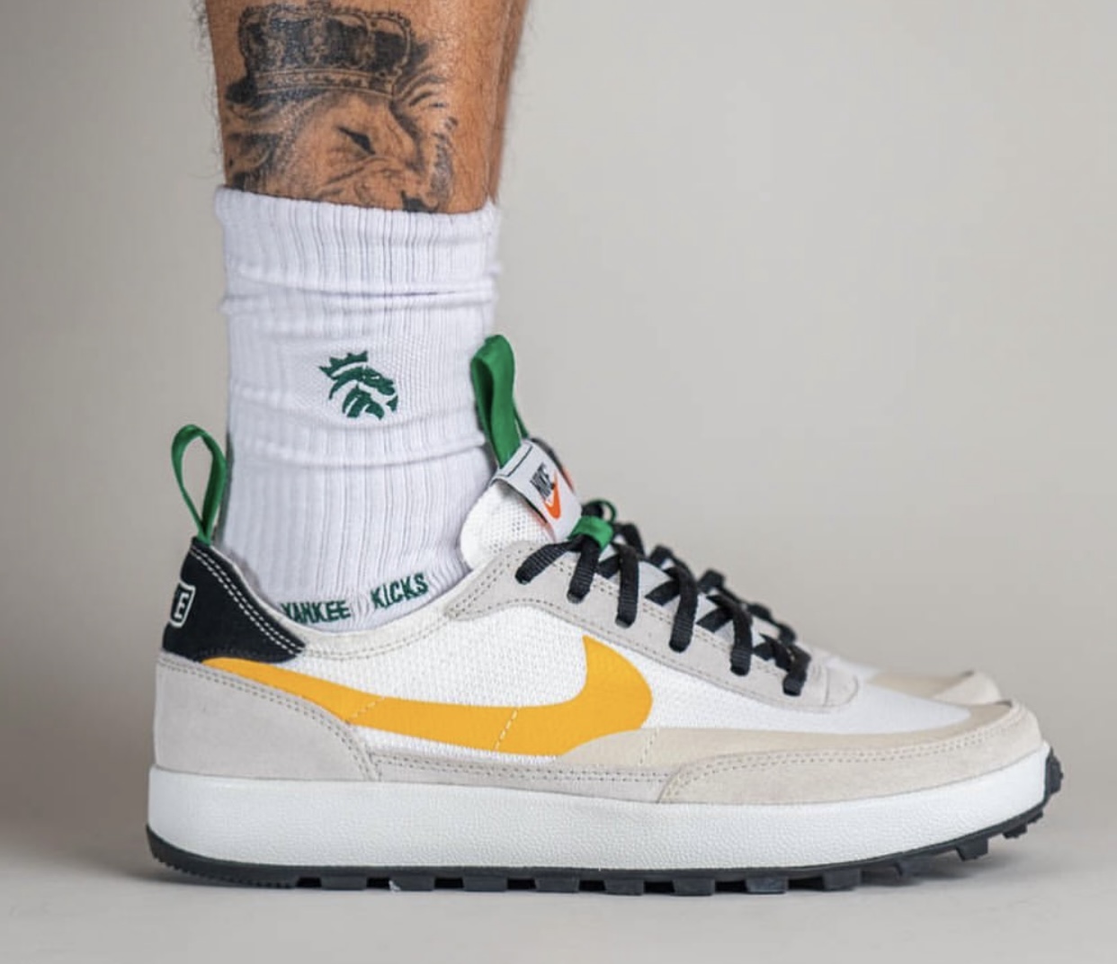 Tom Sachs NikeCraft General Purpose Shoe Summit White Birch Pine Green University Gold  DA6672-100 Release Date