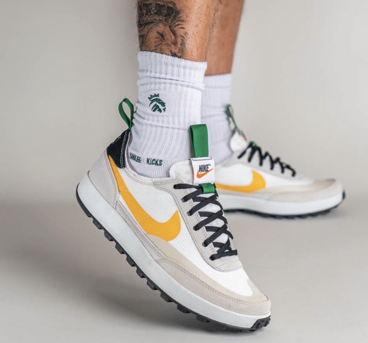 Tom Sachs NikeCraft General Purpose Shoe Summit White Birch Pine Green University Gold  DA6672-100 Release Date