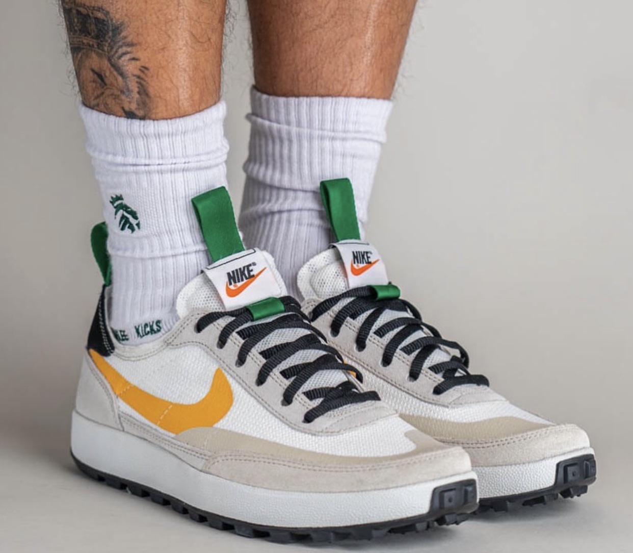 Tom Sachs NikeCraft General Purpose Shoe Summit White Birch Pine Green University Gold  DA6672-100 Release Date