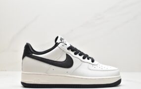 耐克Nike Air Force 1 Low ’07 “米黑”配色 低帮空军一号休闲板鞋 MK9636-125