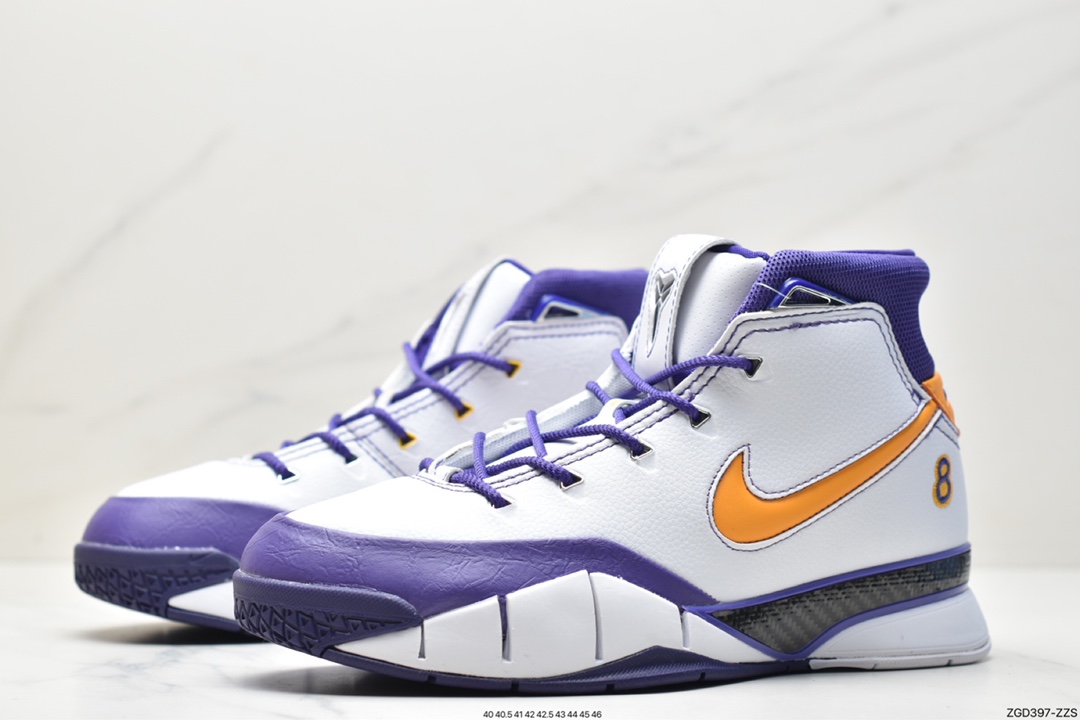 耐克, 篮球鞋, 科比8, Zoom Air, Zoom, Nike Kobe 1, NIKE, Kobe - 耐克 Nike Kobe 1 Protro"81 Points"科比1代 休闲运动中帮皮革篮球鞋 ID:ZGD397-ZZS