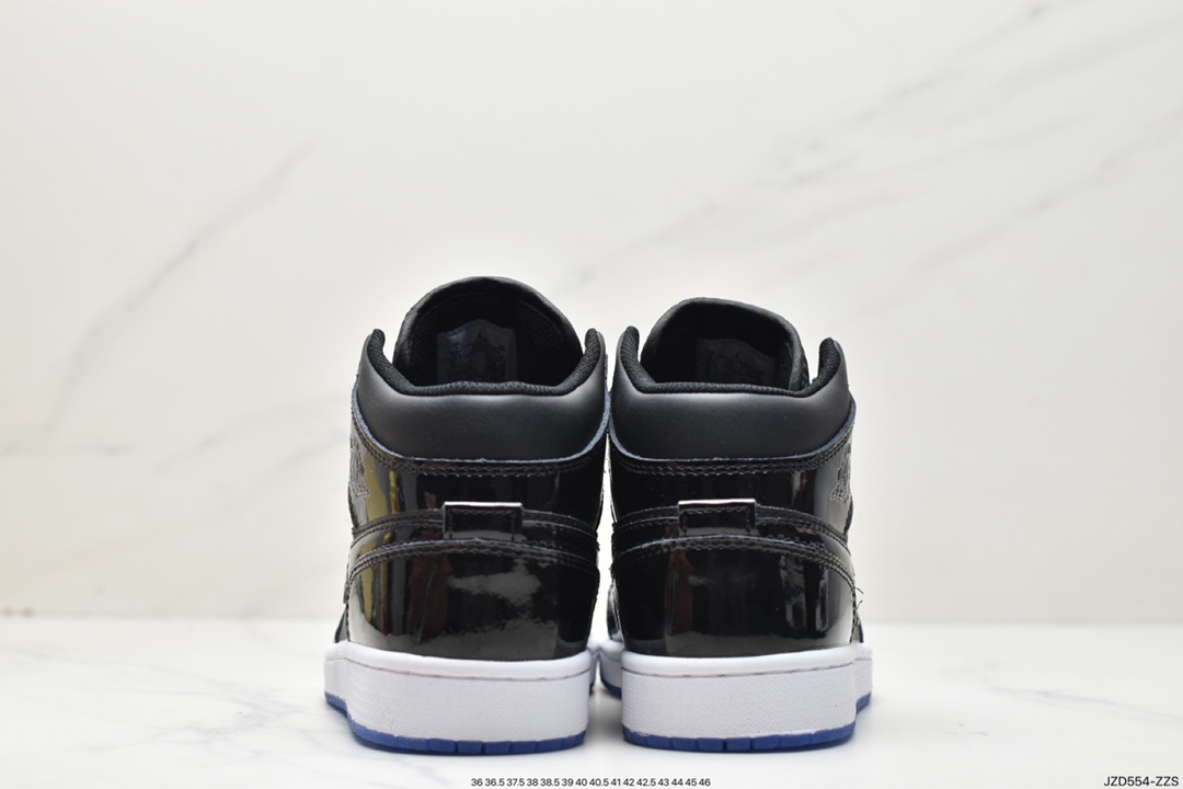 篮球鞋, Jordan, Concord, Air Jordan 1 Mid, Air Jordan 1, Air Jordan - 乔丹 Jordan Air Jordan 1 Mid"Space Jam" 黑色 AJ 大灌篮 潮流 防滑耐磨中 复古篮球鞋 DV1308-004