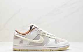 耐克Nike SB Dunk Low”Year of the Rabbit” 扣篮系列 低帮休闲运动滑板板鞋“浅棕米白穗兔”FD4203-211