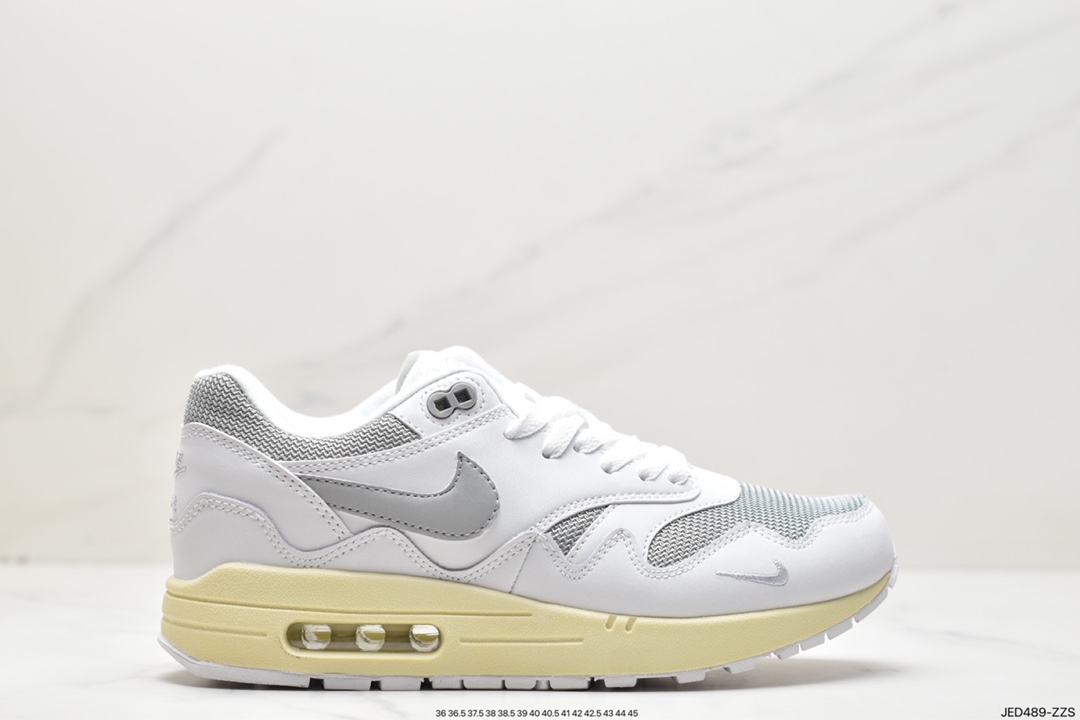 耐克 Patta x Nike Air Max 1″Black/White/Grey”⁠⁠初代复古气垫百搭休闲运动慢跑鞋  DQ0299-100