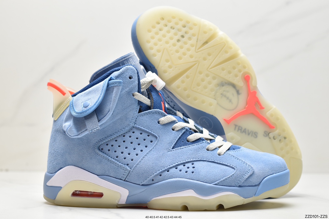 高帮, 篮球鞋, 实战篮球鞋, Travis Scott, Jordan, Air Jordan 6, Air Jordan - 乔丹Travis Scott ✘ Air Jordan 6 "British Khaki"耐磨 高帮实战篮球鞋 DH0690-200