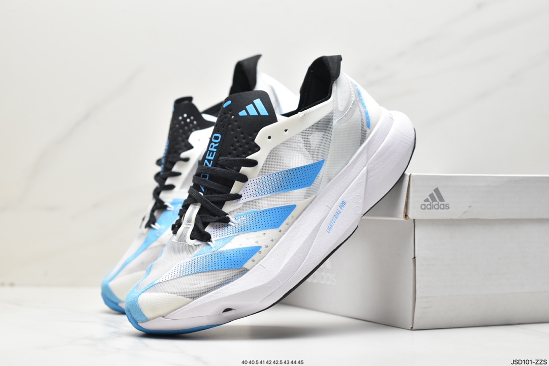 阿迪达斯, 运动跑鞋, 跑鞋, 跑步鞋, Continental, Adizero, Adidas - Adidas阿迪达斯ADIZERO SOLAR PRO 3 网纱透气超轻长跑运动跑鞋 GX6521