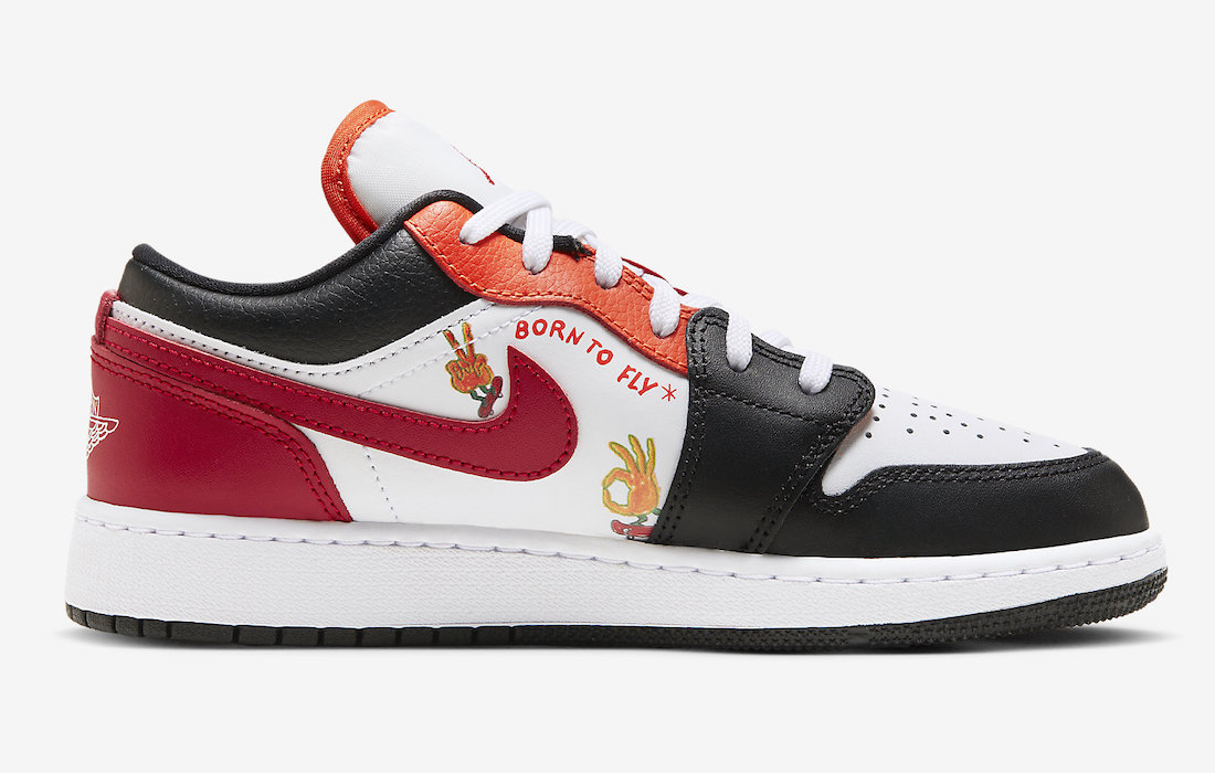 Air Jordan 1 Low Flaming Swoosh FJ7222-101 Release Date