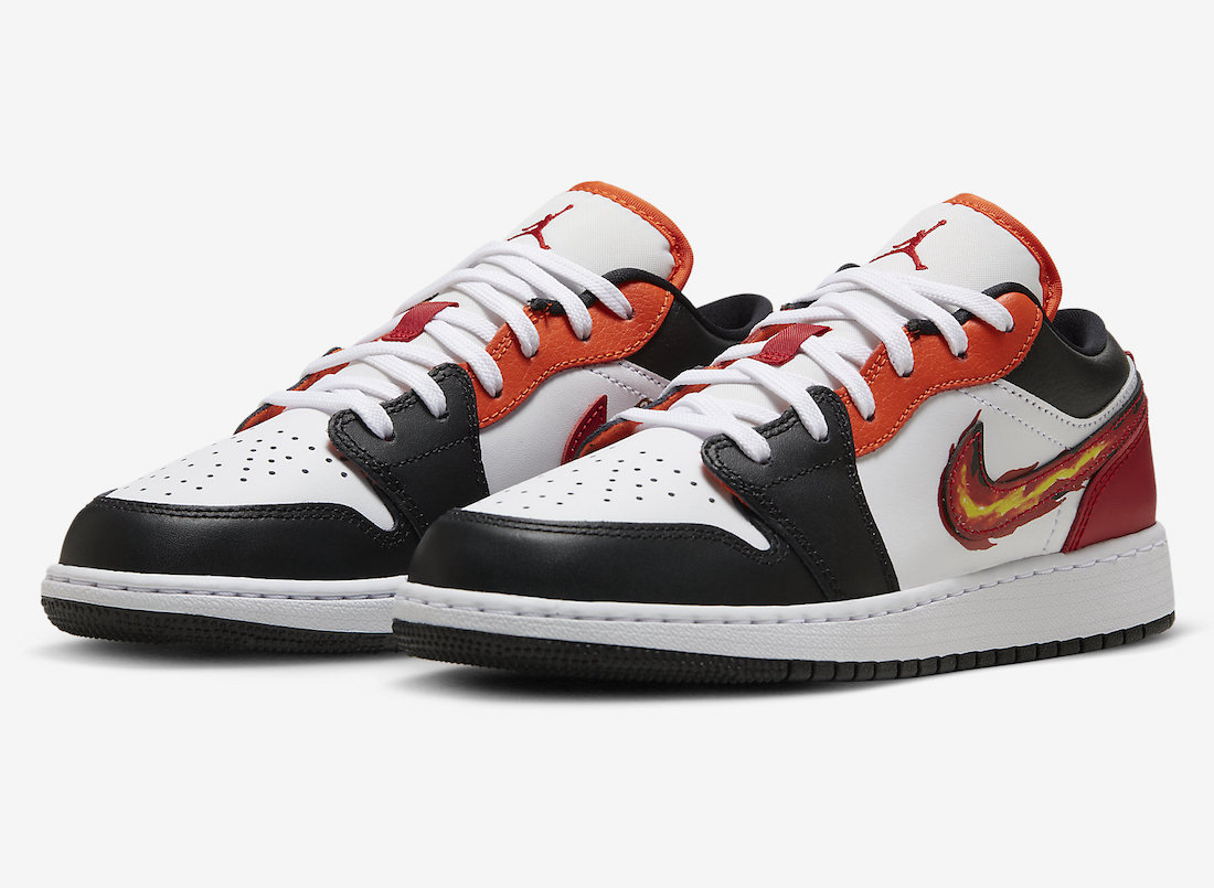 Air Jordan 1 Low Flaming Swoosh FJ7222-101 Release Date