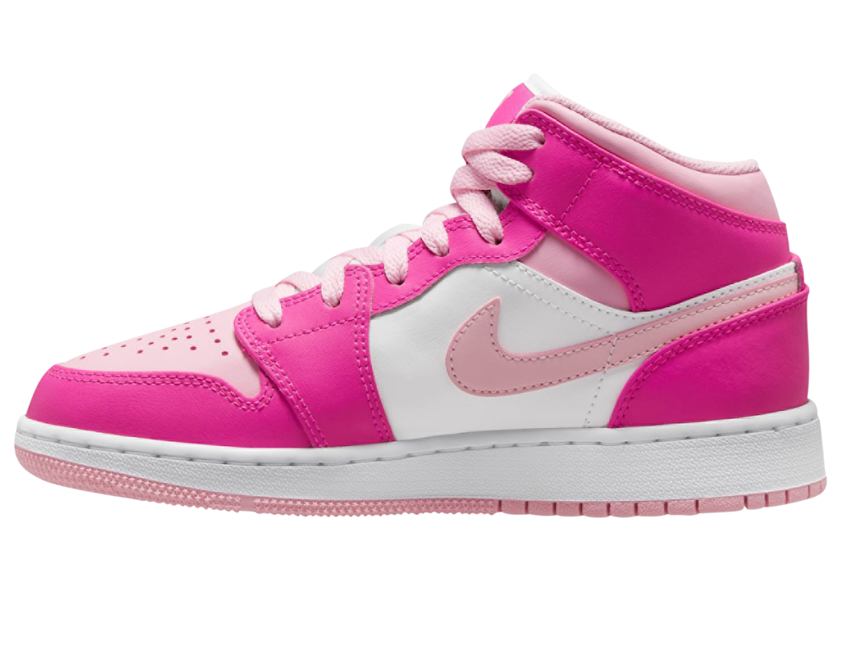 Air Jordan 1 Mid GS Medium Soft Pink Fierce Pink FD8780-116 Release Date