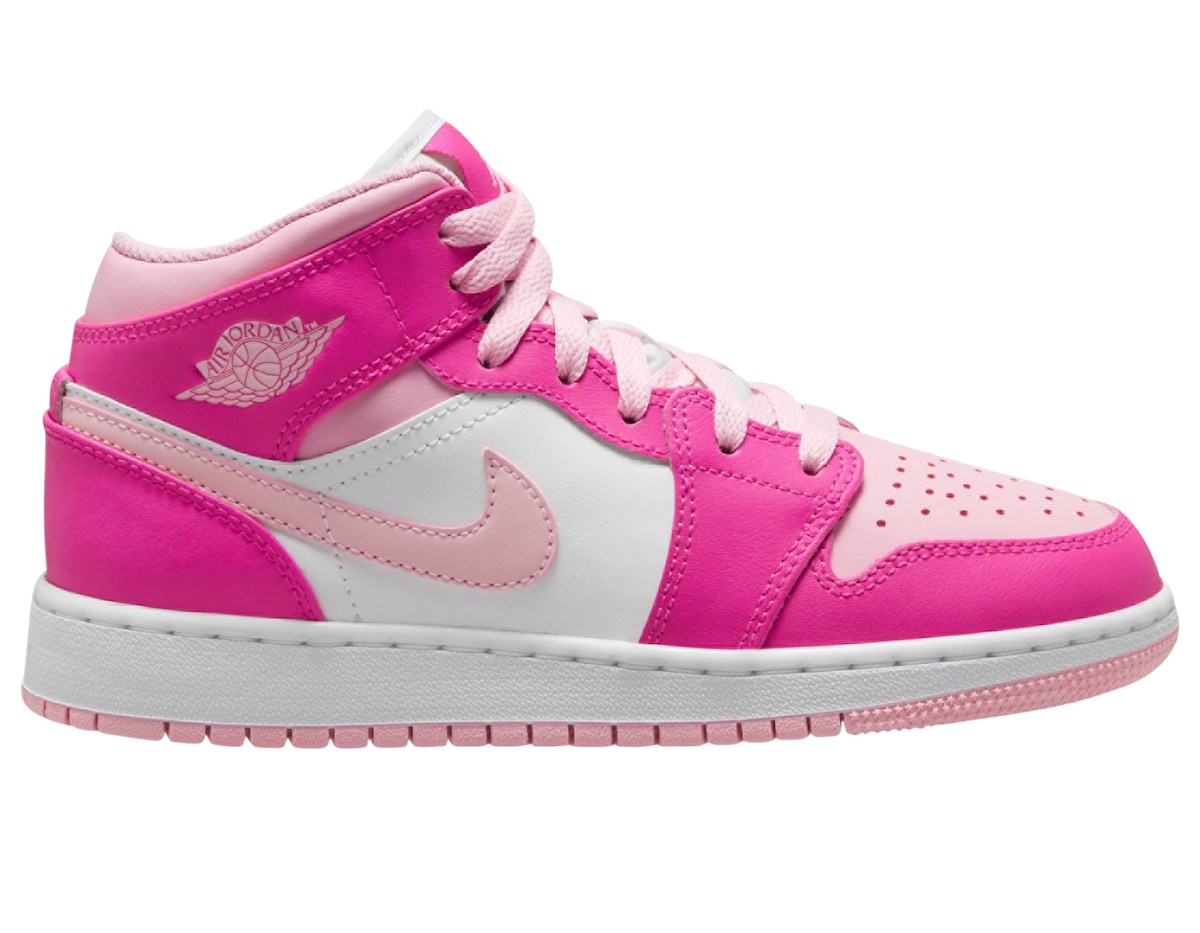 Air Jordan 1 Mid GS Medium Soft Pink Fierce Pink FD8780-116 Release Date