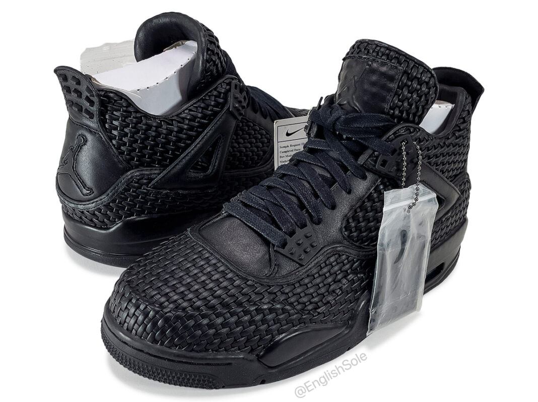 详细查看Air Jordan 4 Premium “Black Woven” 样品