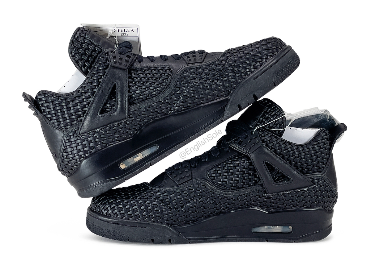 Air Jordan 4 Black Woven Sample