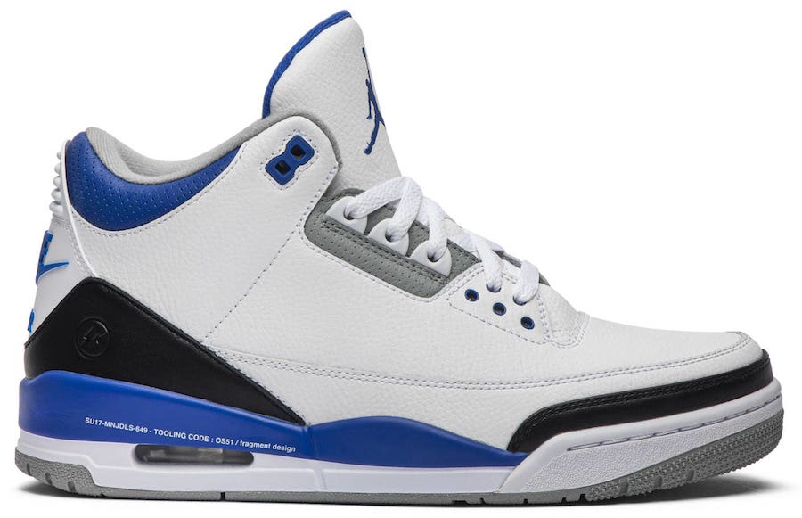 Fragment Design Air Jordan 3 Sample