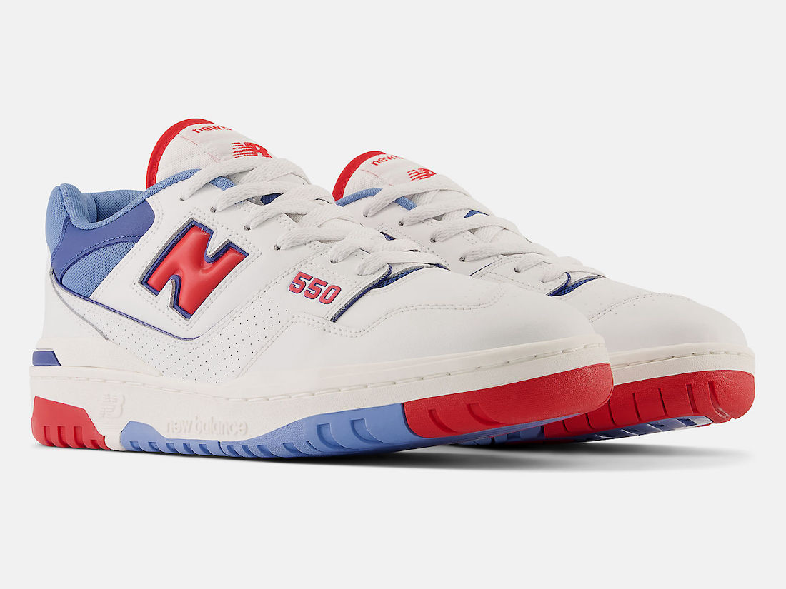 New Balance 550 White Red Blue BB550NCH Release Date