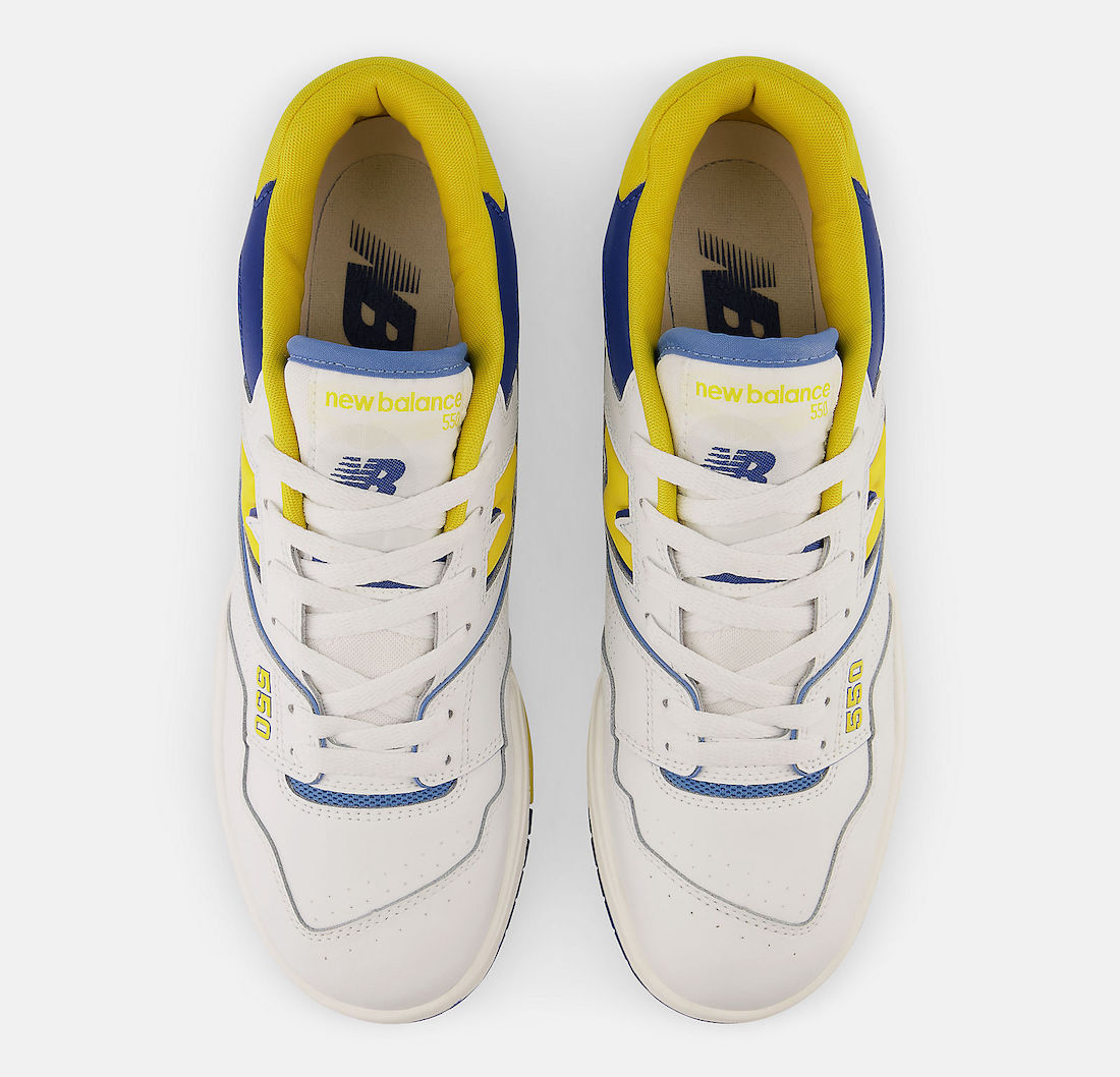 New Balance 550 White Yellow Blue BB550NCG Release Date