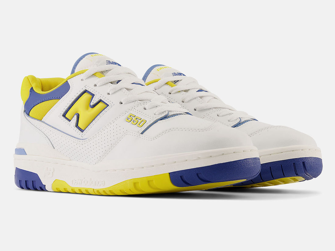 New Balance 550 White Yellow Blue BB550NCG Release Date