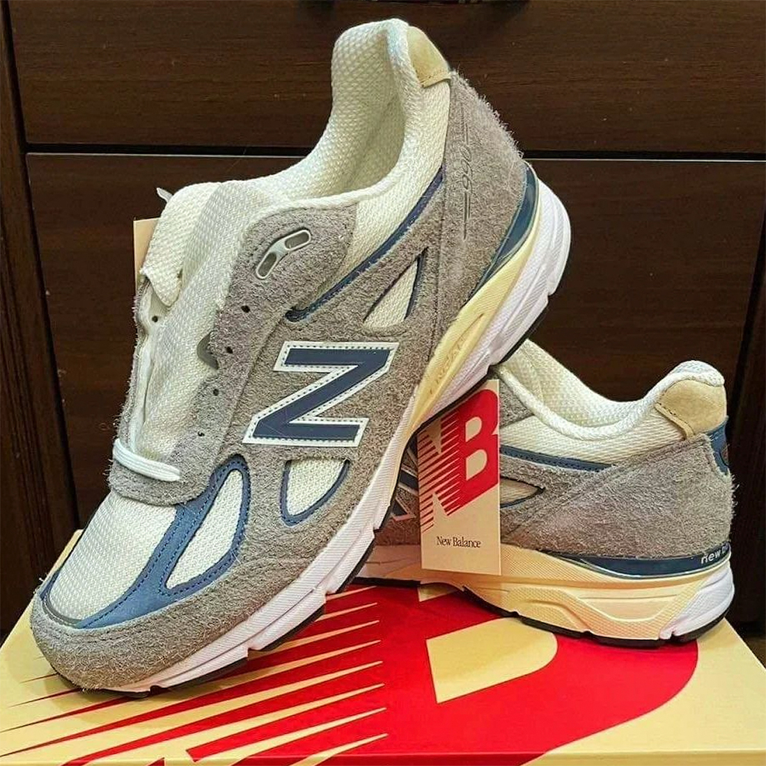 New Balance 990v4 Grey Suede U990TA4