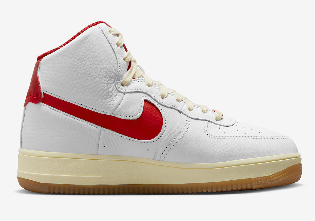 Nike Air Force 1 High Sculpt White Red FN3500-100 Release Date