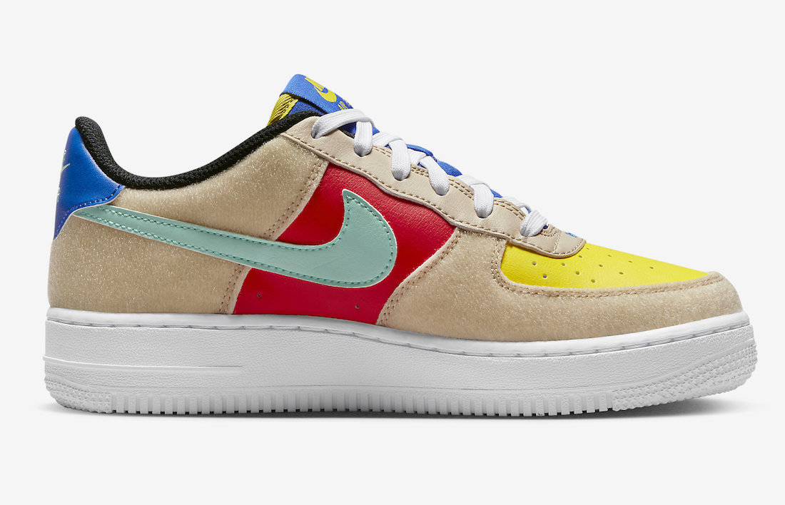 Nike Air Force 1 Low GS Multi-Color Velcro FN7818-100 Release Date