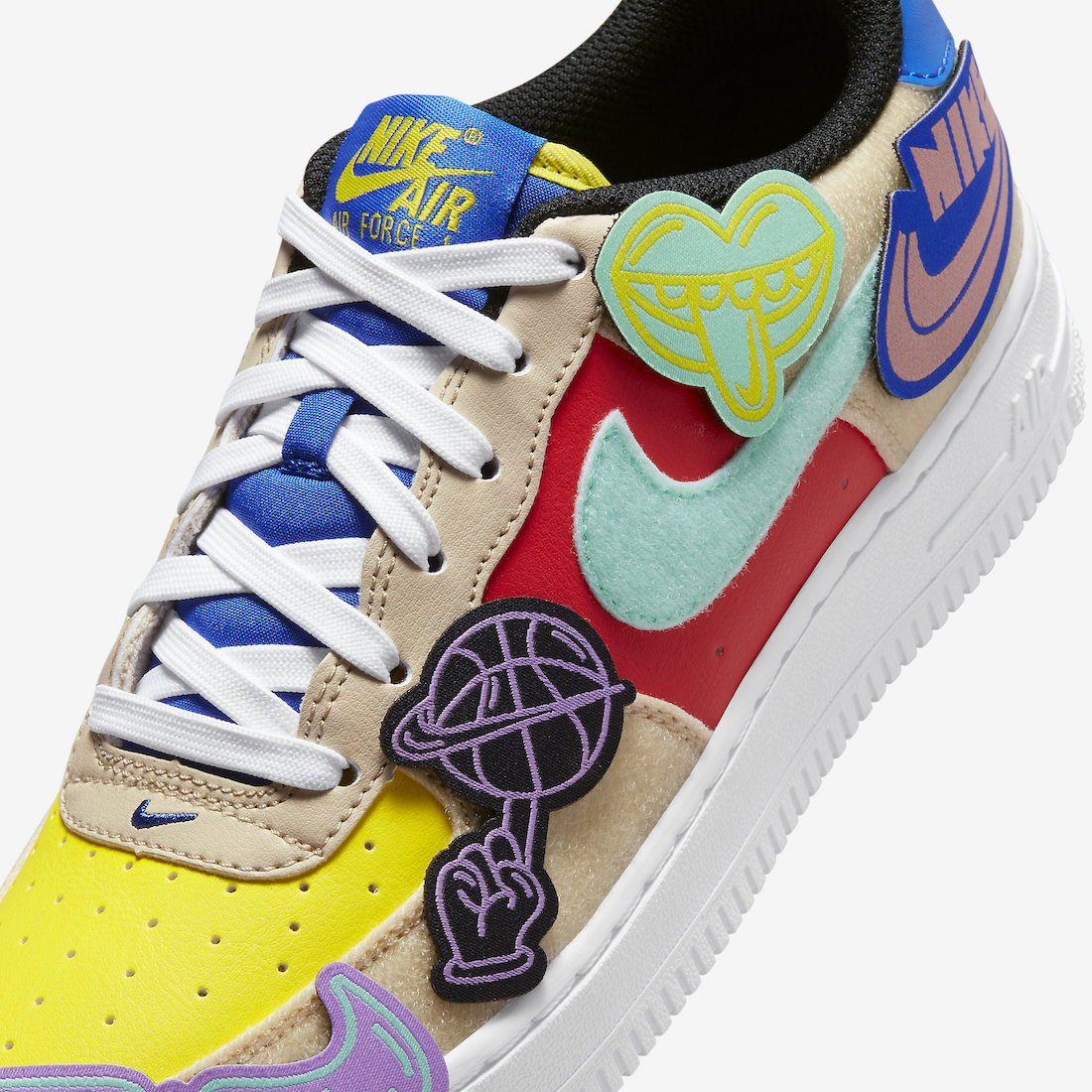 Nike Air Force 1 Low GS Multi-Color Velcro FN7818-100 Release Date