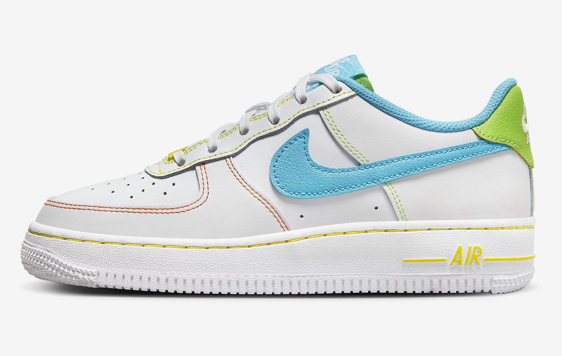 Nike Air Force 1 Low GS White Multi FJ4614-100 Release Date