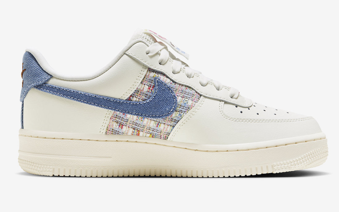 Nike Air Force 1 Low Just Do It Denim Boucle FJ7740-141 Release Date