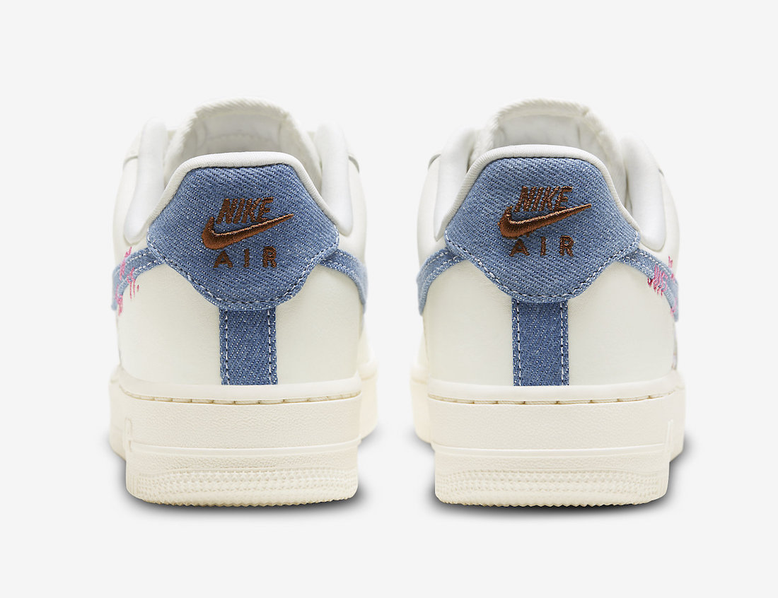 Nike Air Force 1 Low Just Do It Denim Boucle FJ7740-141 Release Date