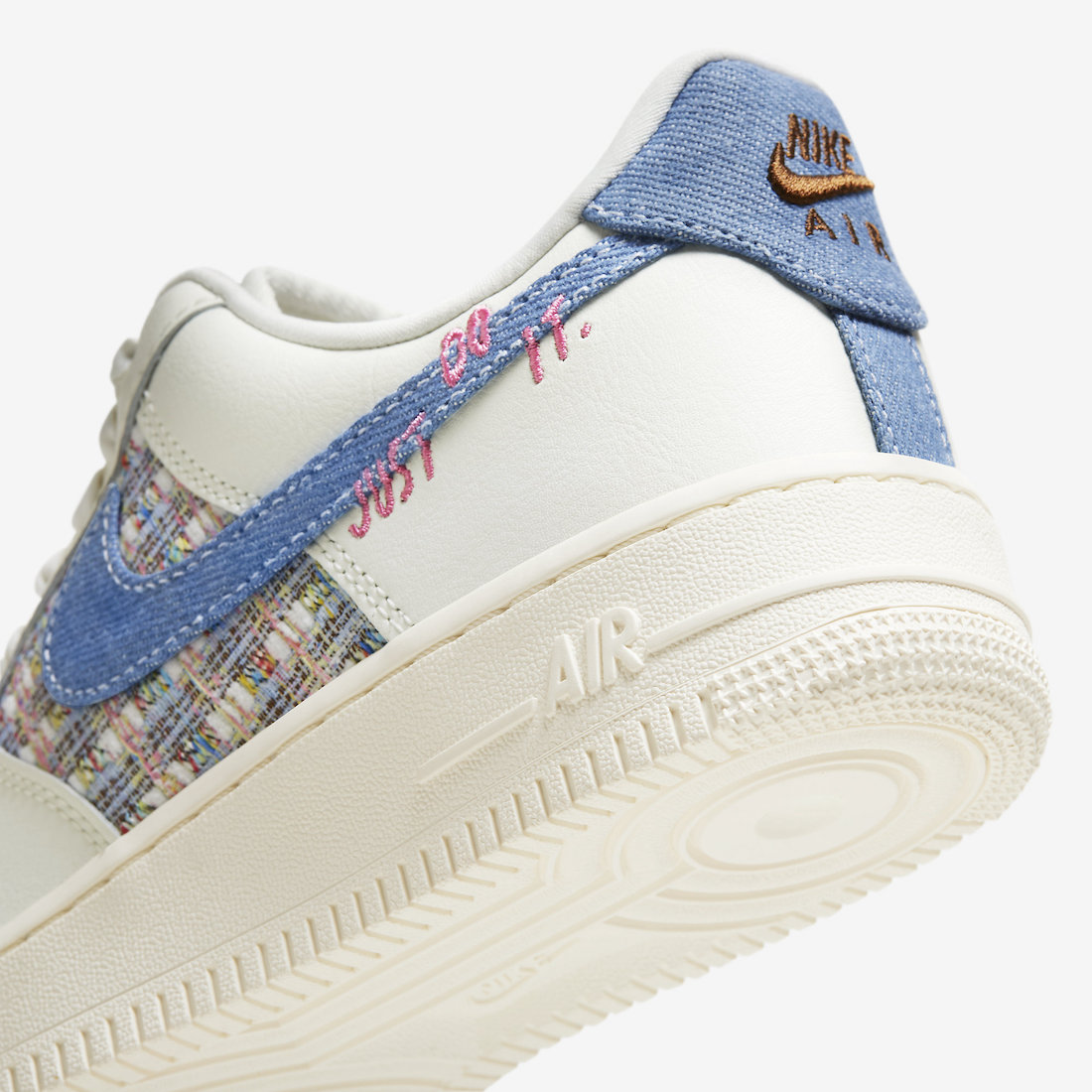 Nike Air Force 1 Low Just Do It Denim Boucle FJ7740-141 Release Date