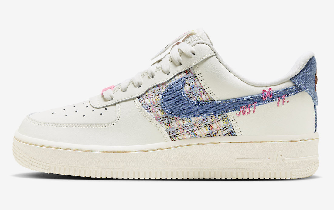 Nike Air Force 1 Low Just Do It Denim Boucle FJ7740-141 Release Date