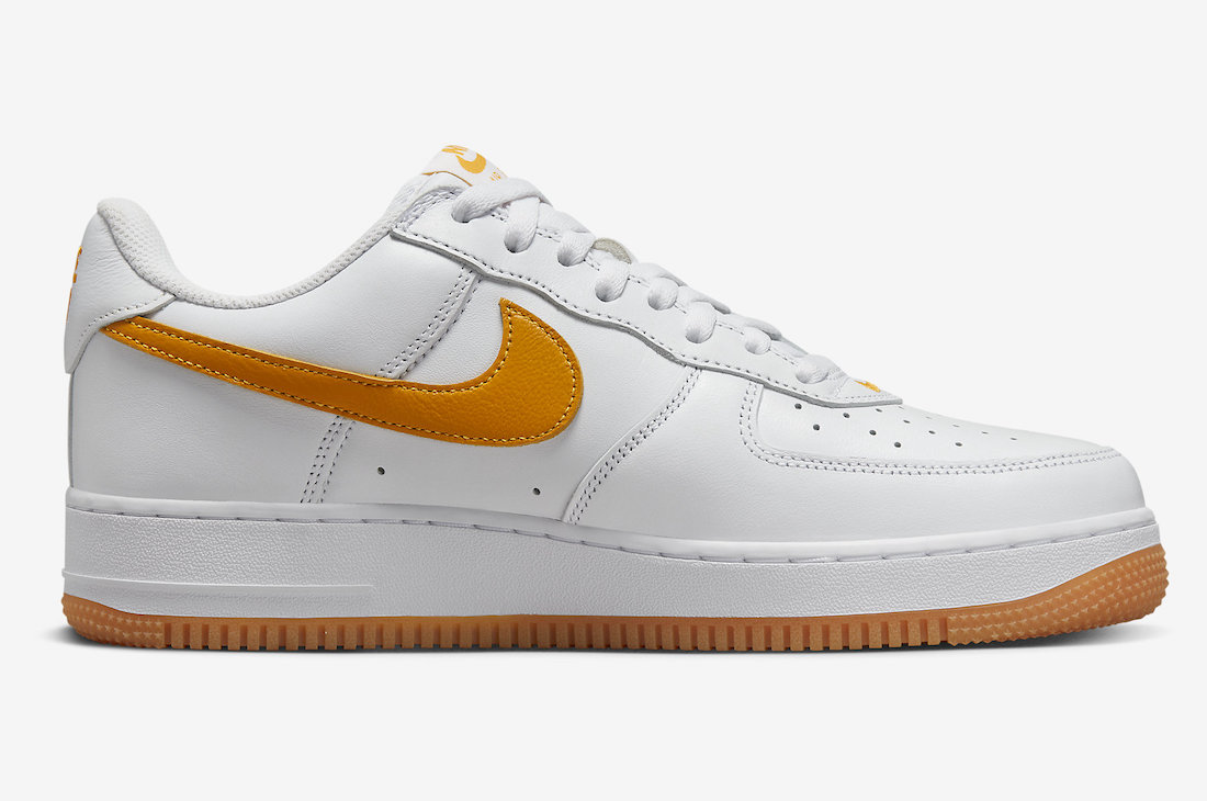 Nike Air Force 1 Low Waterproof White University Gold Gum FD7039-100 Release Date