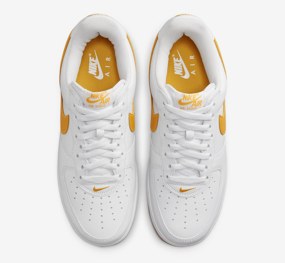 Nike Air Force 1 Low Waterproof White University Gold Gum FD7039-100 Release Date