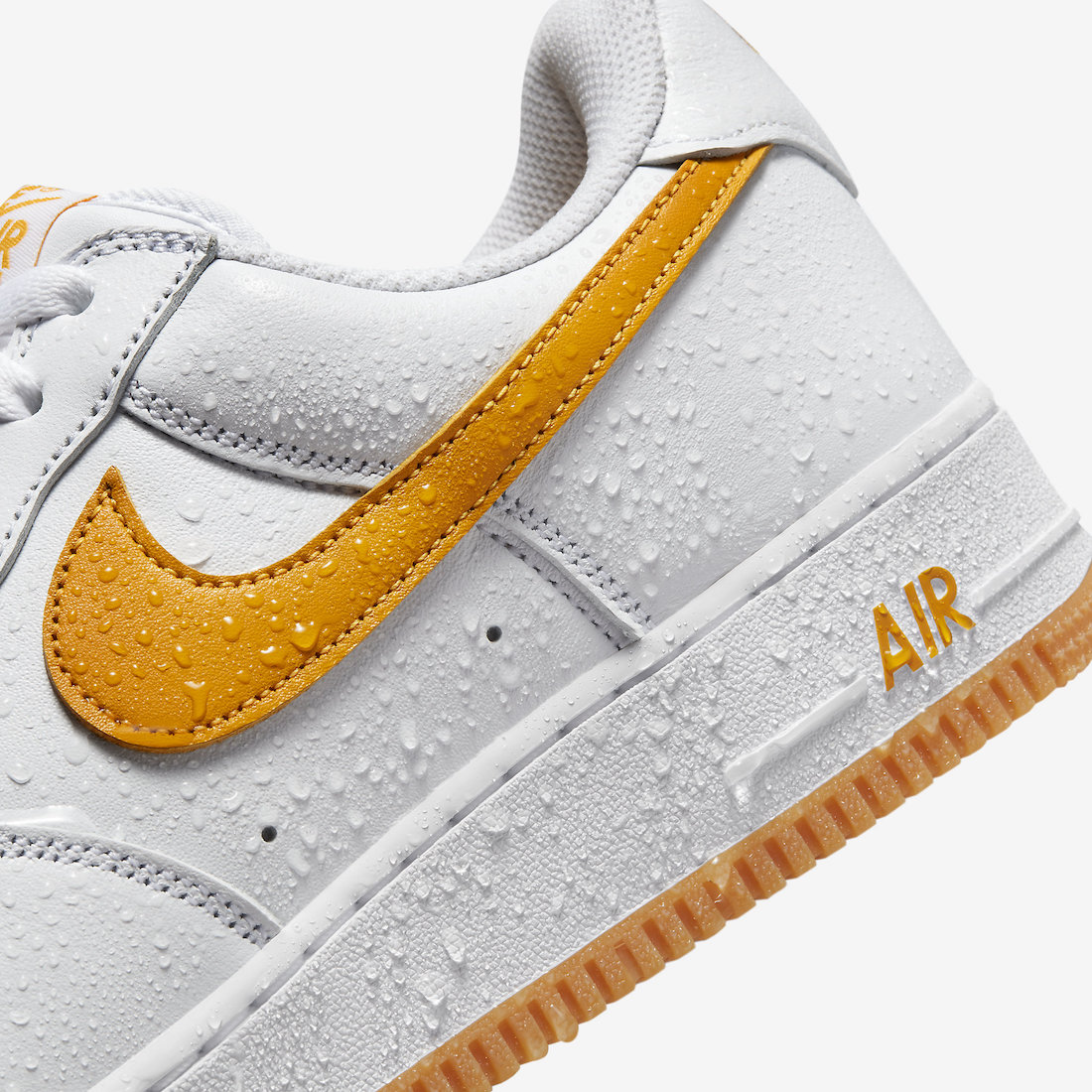 Nike Air Force 1 Low Waterproof White University Gold Gum FD7039-100 Release Date