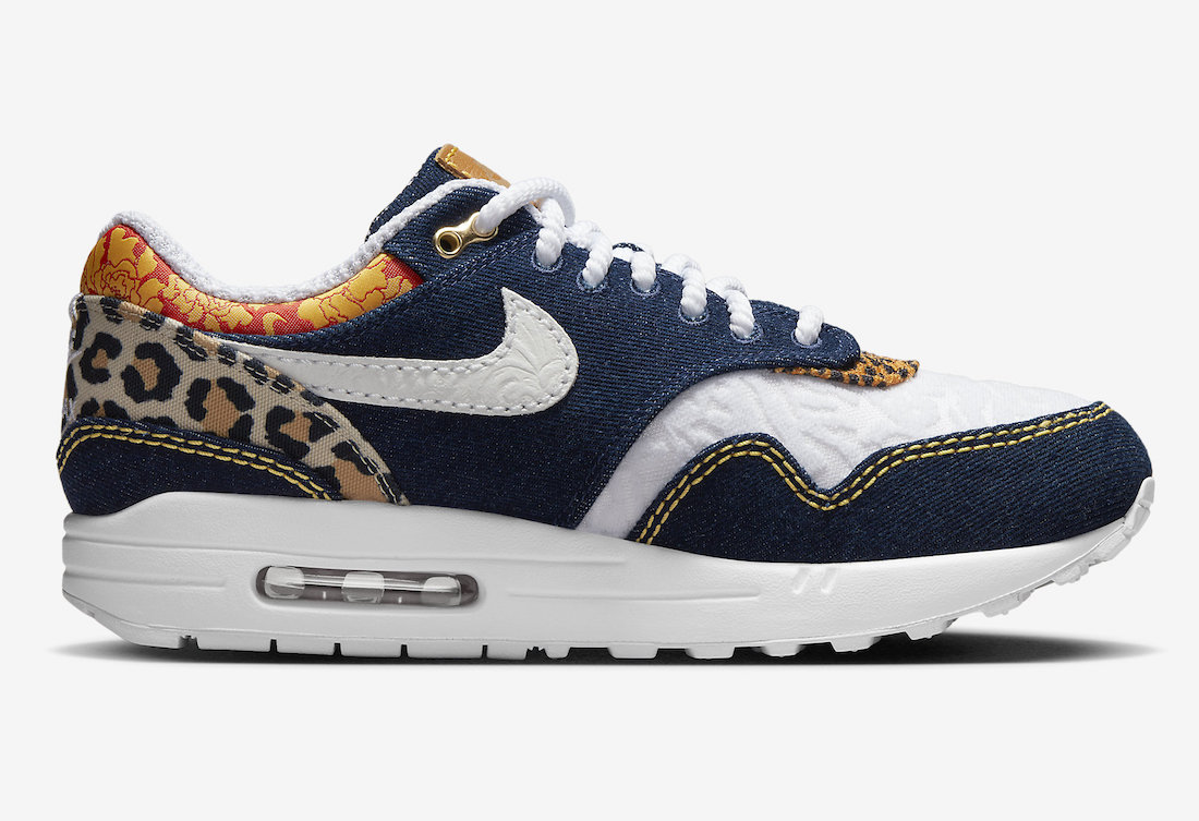 Nike Air Max 1 Premium Denim Leopard FJ4452-432 Release Date