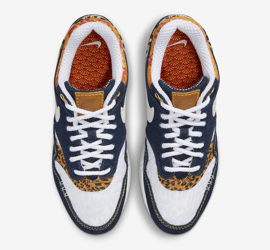 Nike Air Max 1 Premium Denim Leopard FJ4452-432 Release Date