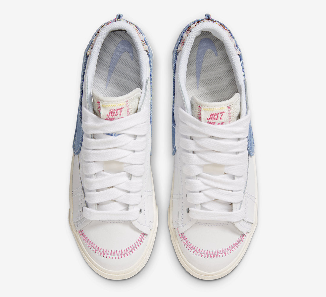 Nike Blazer Low Jumbo Denim Swoosh FJ7741-141 Release Date