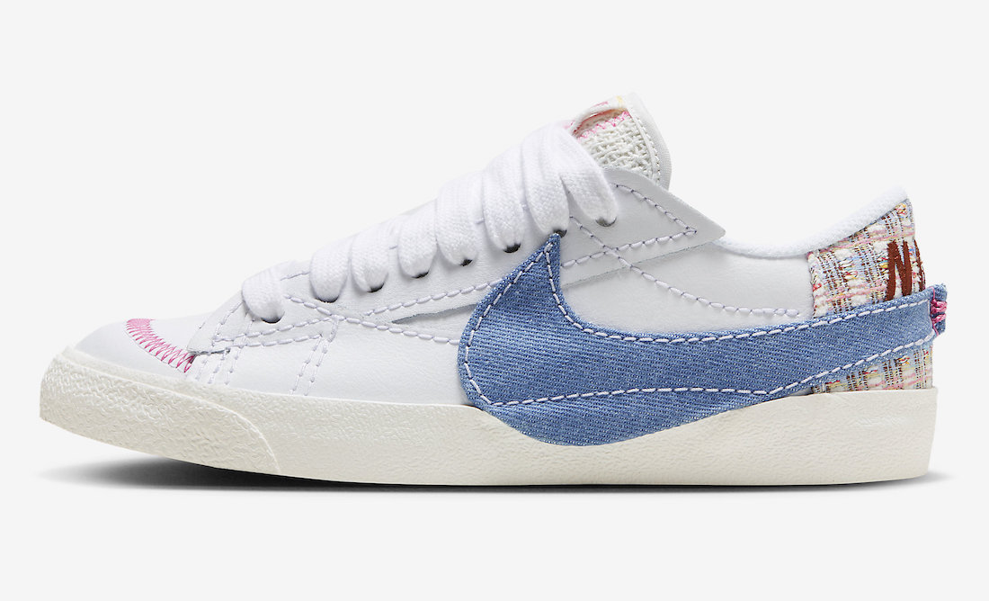 Nike Blazer Low Jumbo Denim Swoosh FJ7741-141 Release Date