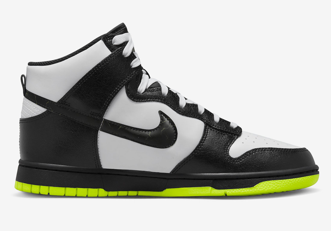 Nike Dunk High Electric White Black Volt FD0732-100 Release Date