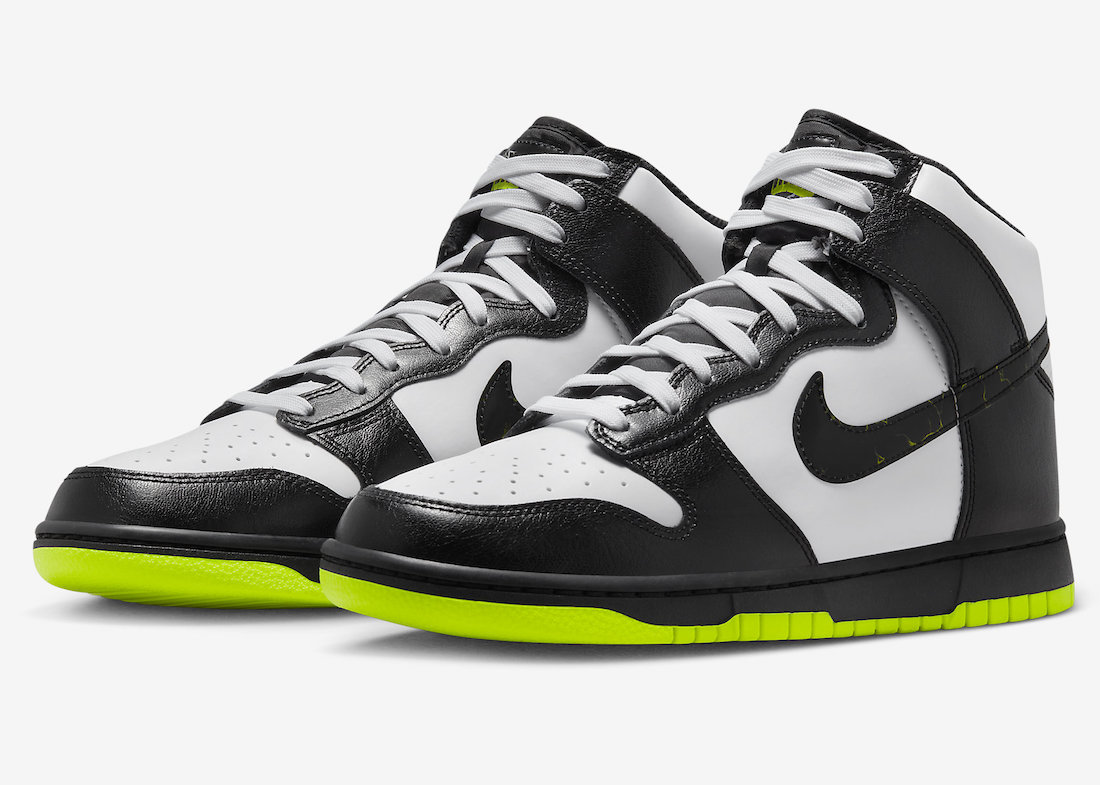 Nike Dunk High Electric White Black Volt FD0732-100 Release Date