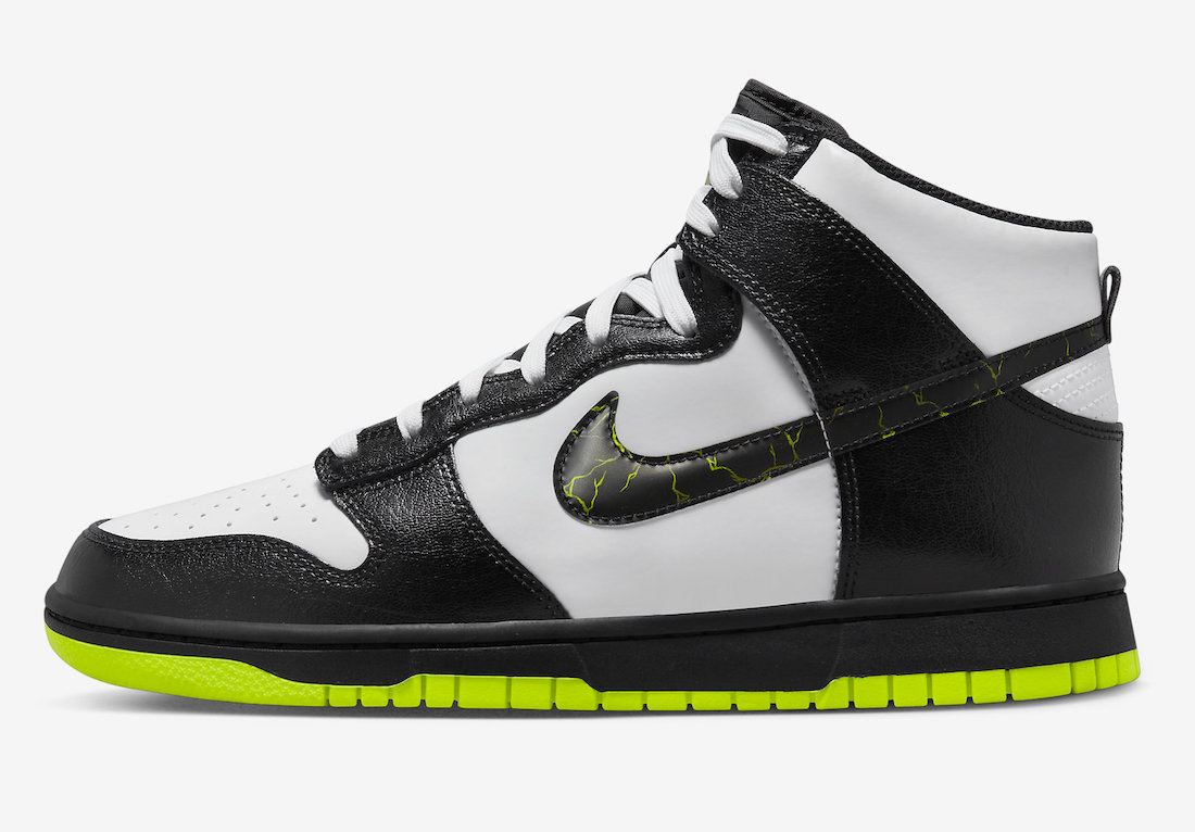 Nike Dunk High Electric White Black Volt FD0732-100 Release Date