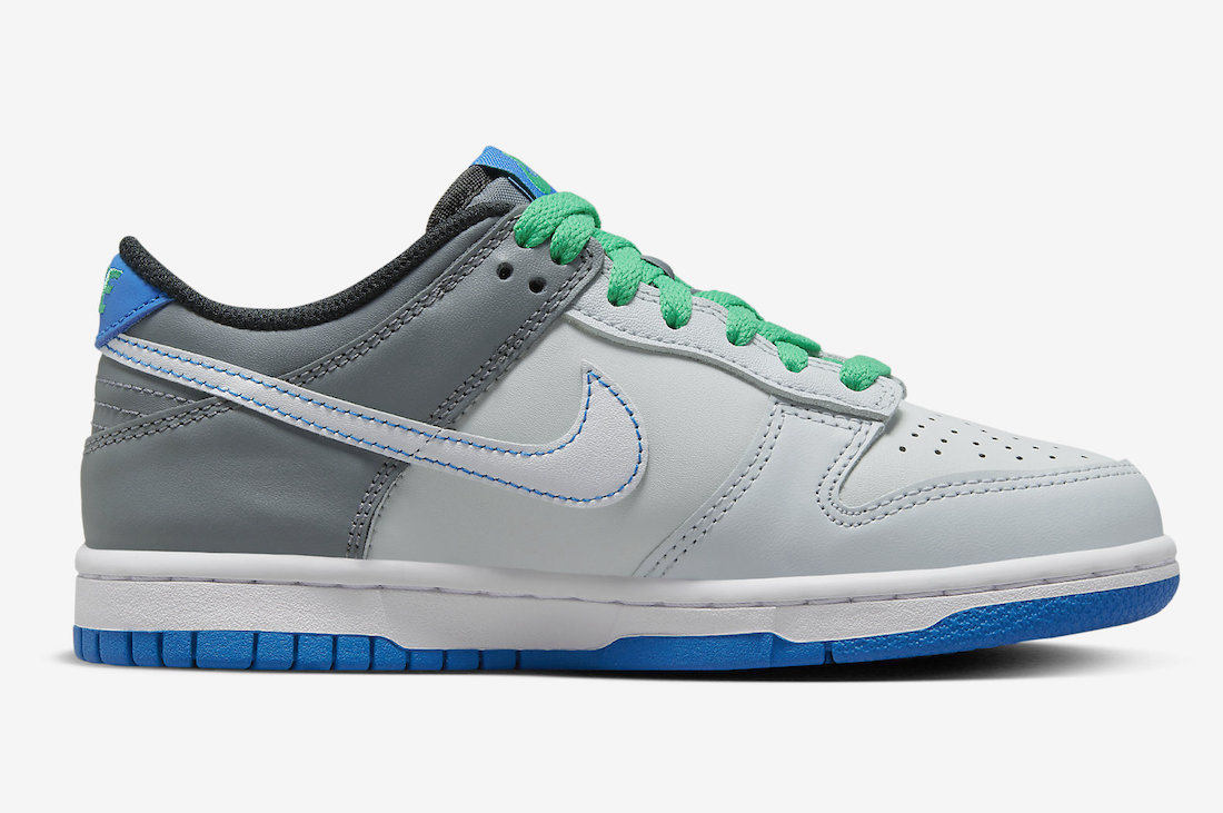 Nike Dunk Low GS Grey Blue Green DH9765-004 Release Date