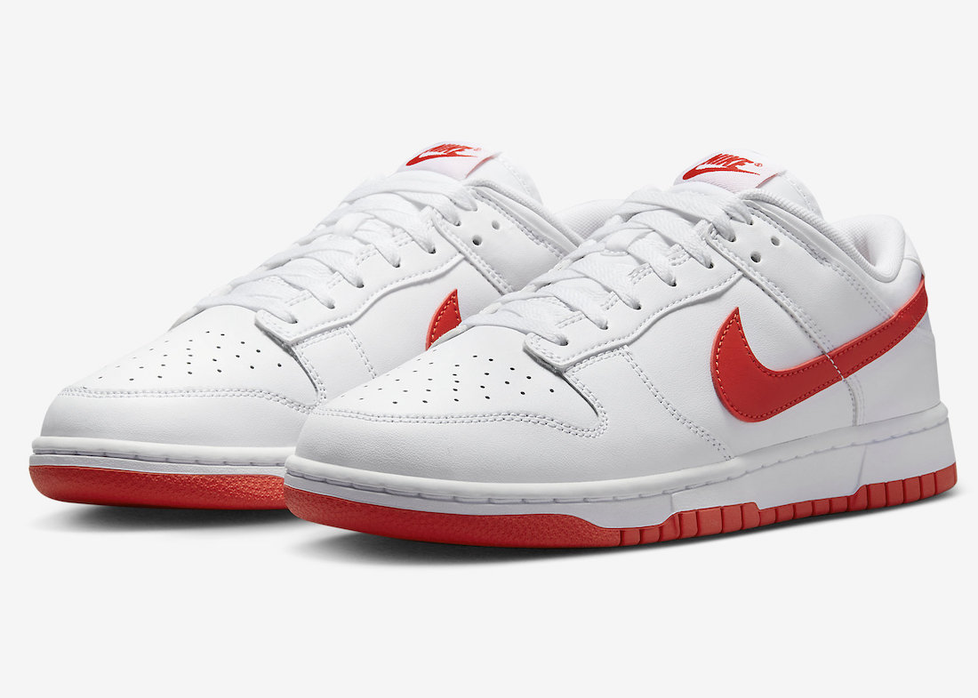 Nike Dunk Low White Picante Red DV0831-103 Release Date