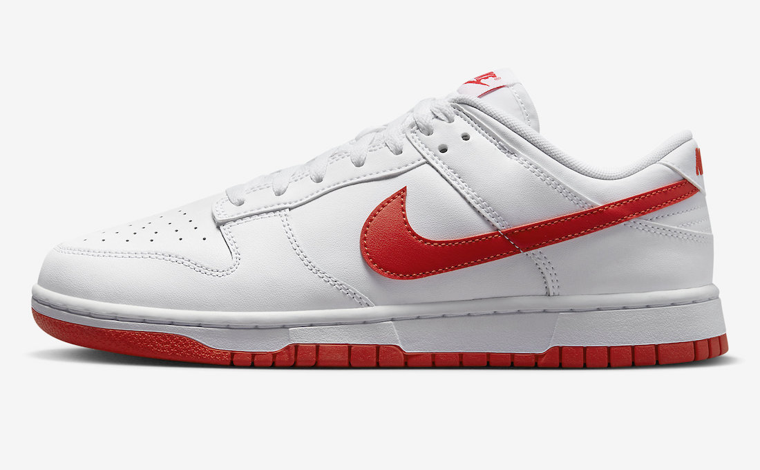 Nike Dunk Low White Picante Red DV0831-103 Release Date