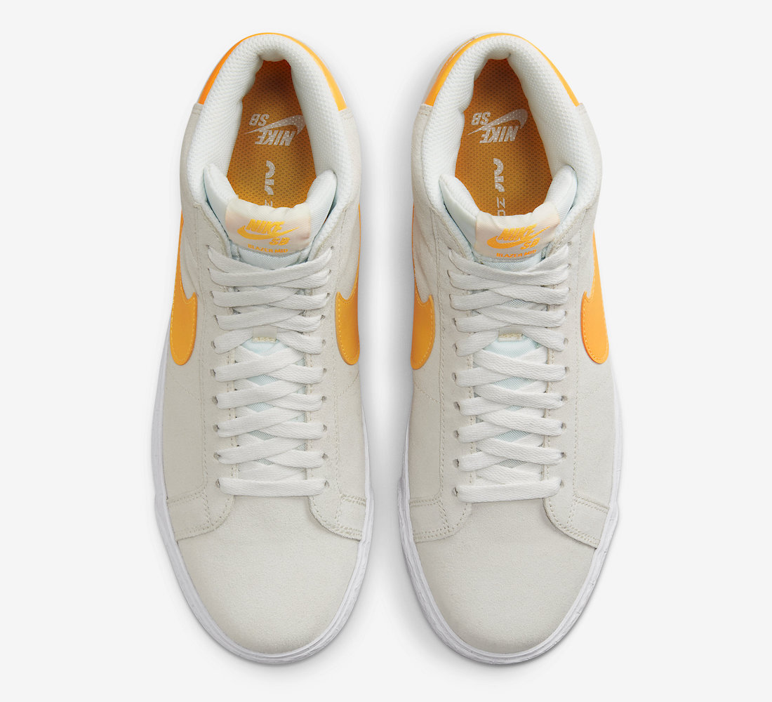 Nike SB Blazer Mid Summit White Laser Orange 864349-110 Release Date