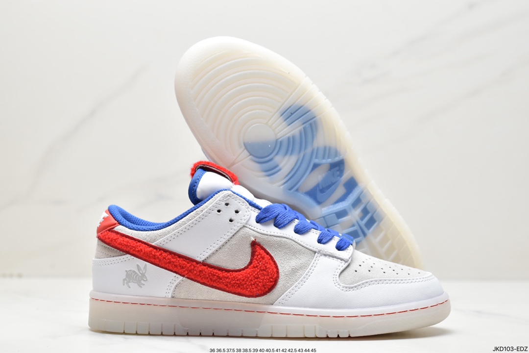 篮球鞋, 板鞋, Nike Dunk Low Retro PRM "Year of the Rabbit", Nike Dunk Low Retro, Nike Dunk Low, Nike Dunk, NIKE, FD4203-161, Dunk Low, Dunk - 耐克 Nike Dunk Low Retro PRM "Year of the Rabbit"京兔 兔年限定 低帮休闲运动板鞋 FD4203-161