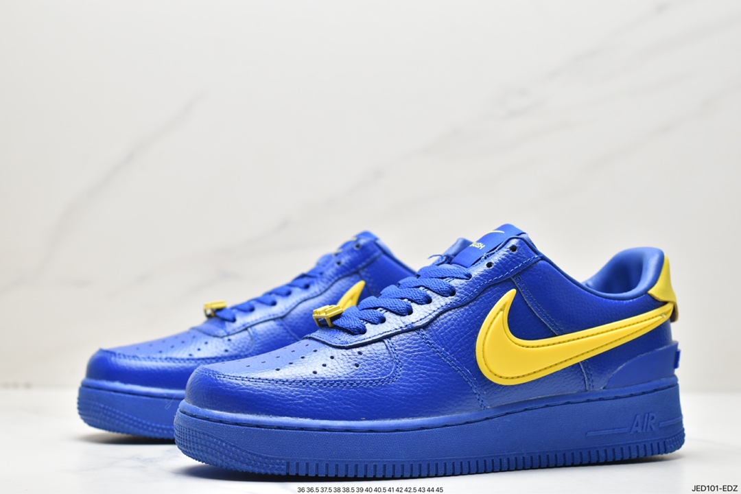 板鞋, 休闲鞋, Swoosh, Nike Air Force 1 Low, Nike Air Force 1, Nike Air, NIKE, DV3464-400, Air Force 1 Low, Air Force 1 - 耐克 Nike Air Force 1 Low"Game Rovaland Vivid Sulfur"潮流经典防滑耐磨低帮 板鞋 蓝黄色 DV3464-400