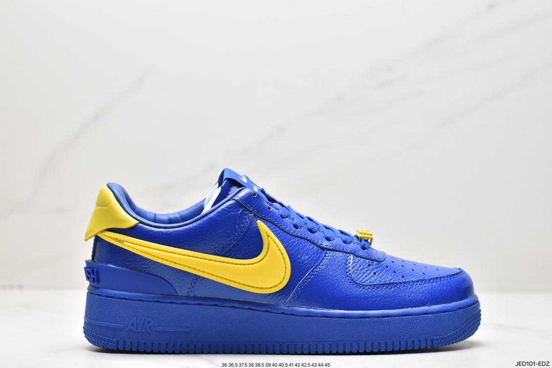 耐克 Nike Air Force 1 Low”Game Rovaland Vivid Sulfur”潮流经典防滑耐磨低帮 板鞋 蓝黄色 DV3464-400